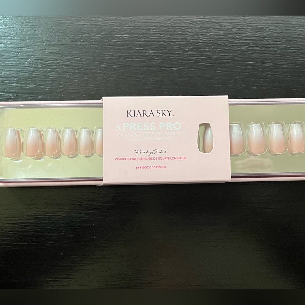 Kiara Sky XPress Pro acrylic press on nails - peachy ombré
